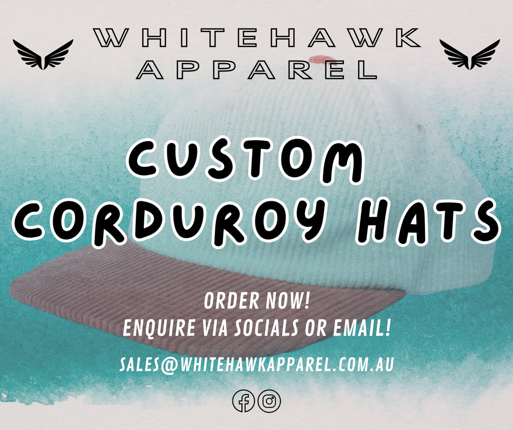 Custom corduroy hats